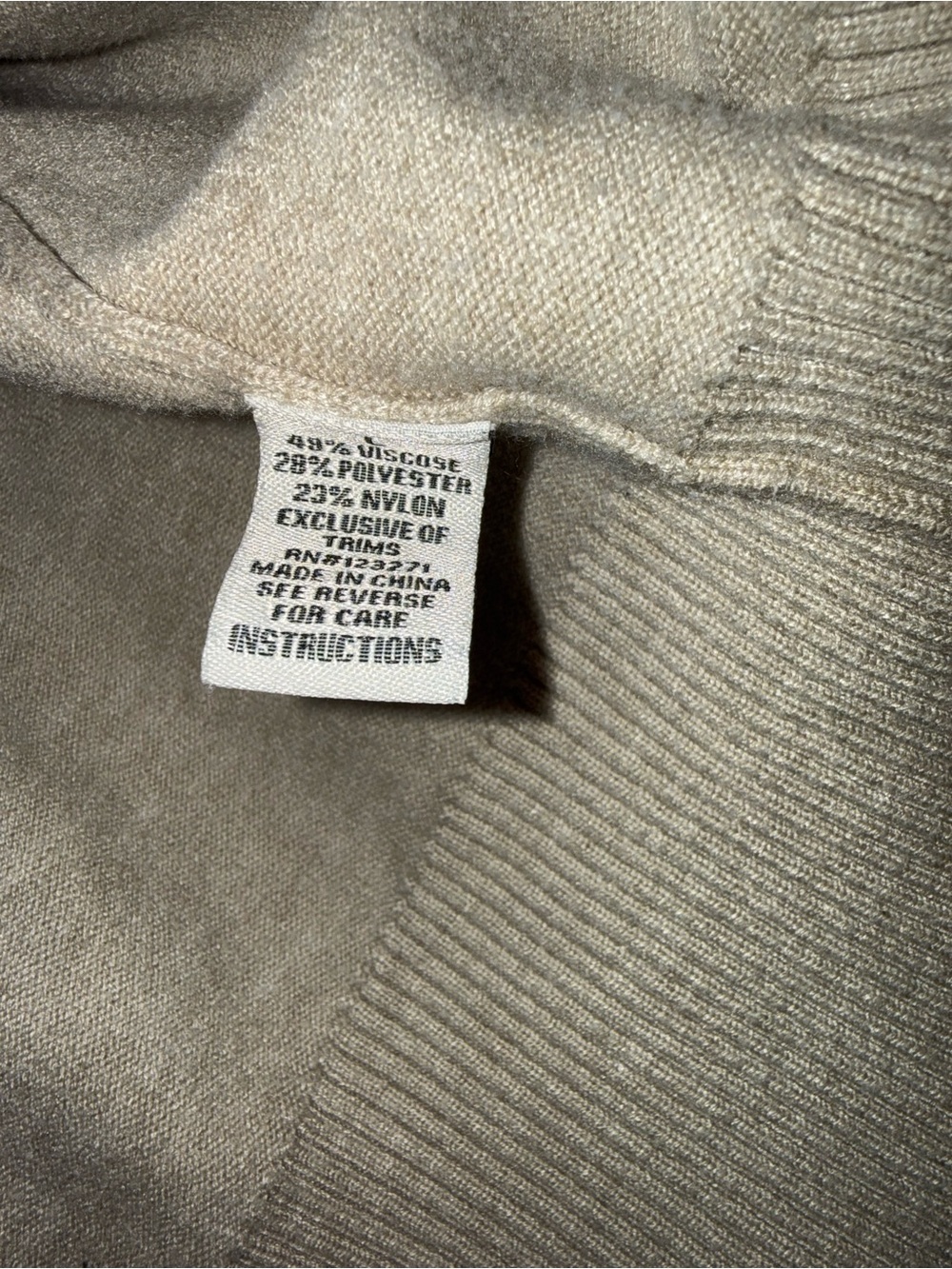 Essentials Tan Button-Front Cardigan - Picture 4 of 5
